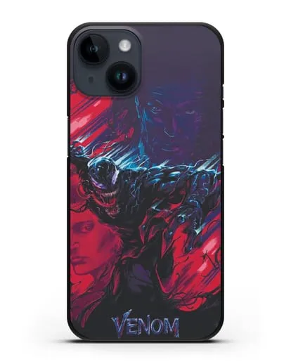 Чехол с иллюстрацией Веном (Venom) силиконовый для iPhone 14