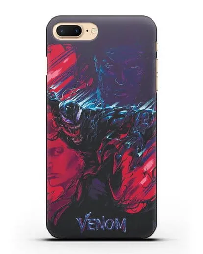 Чехол с иллюстрацией Веном (Venom) силиконовый для iPhone 7 Plus