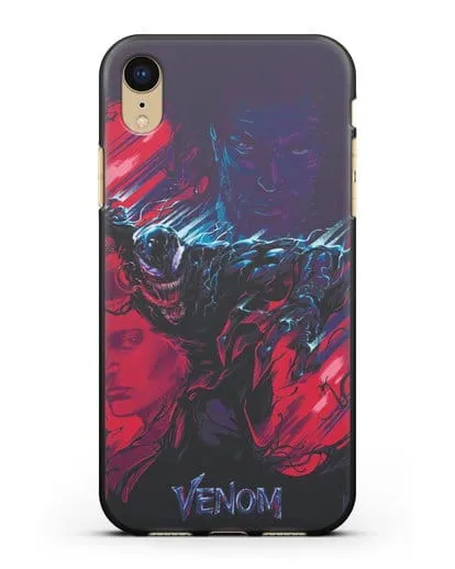 Чехол с иллюстрацией Веном (Venom) силиконовый для iPhone XR