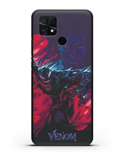 Чехол с иллюстрацией Веном (Venom) силиконовый для Xiaomi Poco C40
