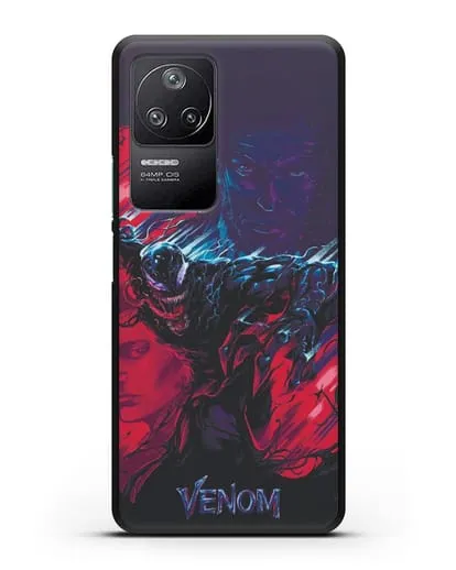 Чехол с иллюстрацией Веном (Venom) силиконовый для Xiaomi Poco F4