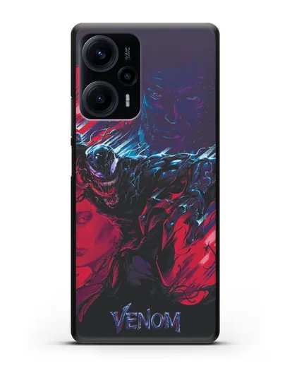 Чехол с иллюстрацией Веном (Venom) силиконовый для Xiaomi Poco F5