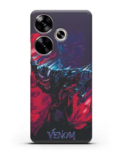 Чехол с иллюстрацией Веном (Venom) силиконовый для Xiaomi Poco F6
