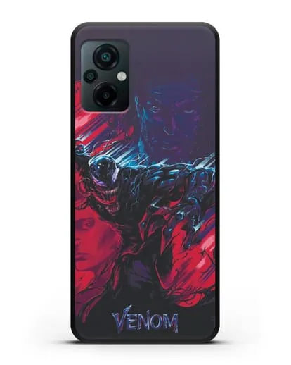 Чехол с иллюстрацией Веном (Venom) силиконовый для Xiaomi Poco M5