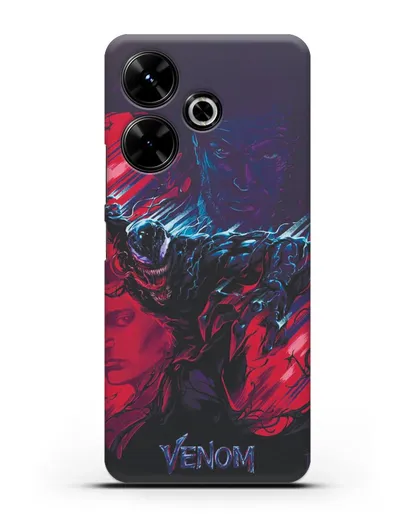 Чехол с иллюстрацией Веном (Venom) силиконовый для Xiaomi Poco M6