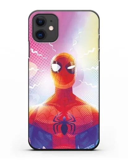Чехол с принтом Человек-паук (Spider-Man) силиконовый для iPhone 11