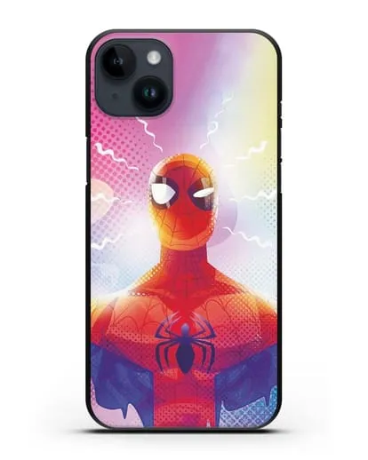 Чехол с принтом Человек-паук (Spider-Man) силиконовый для iPhone 14 Plus