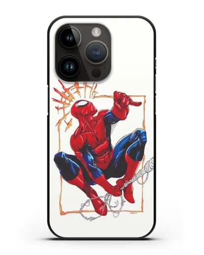 Чехол Паучье чутьё Человека-паука силиконовый для iPhone 14 Pro