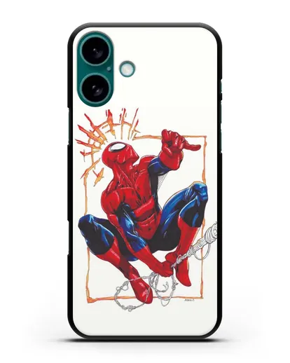 Чехол Паучье чутьё Человека-паука силиконовый для iPhone 16 Plus