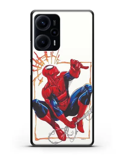 Чехол Паучье чутьё Человека-паука силиконовый для Xiaomi Poco F5
