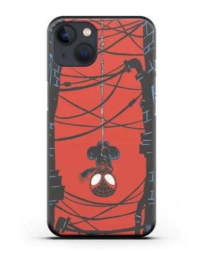 Чехол Человек-паук между домов силиконовый для iPhone 13 Mini