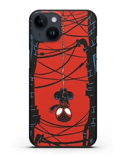 Чехол Человек-паук между домов силиконовый для iPhone 14