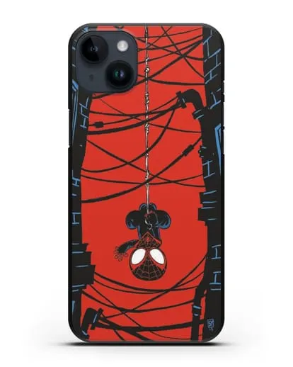 Чехол Человек-паук между домов силиконовый для iPhone 14 Plus