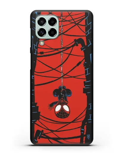 Чехол Человек-паук между домов силиконовый для Samsung Galaxy M53 [SM-M536]