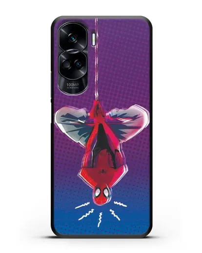 Чехол Человек-паук висит силиконовый для Honor 90 Lite
