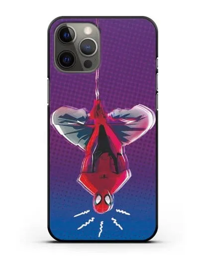 Чехол Человек-паук висит силиконовый для iPhone 12 Pro Max