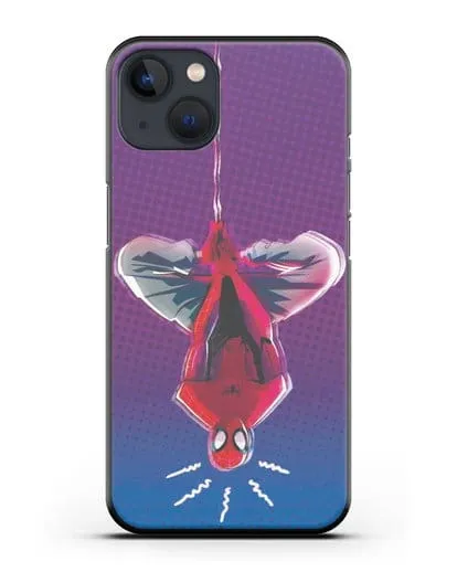 Чехол Человек-паук висит силиконовый для iPhone 13 Mini