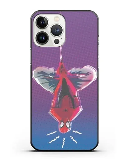Чехол Человек-паук висит силиконовый для iPhone 13 Pro Max