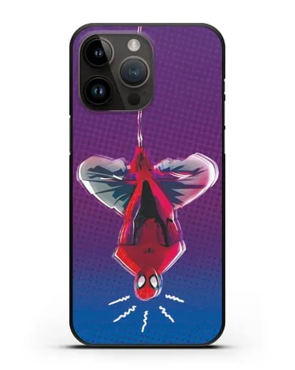 Чехол Человек-паук висит силиконовый для iPhone 14 Pro Max