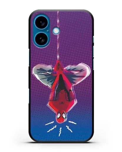 Чехол Человек-паук висит силиконовый для iPhone 16