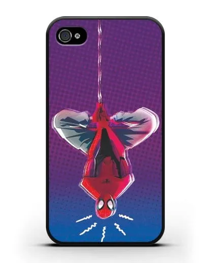 Чехол Человек-паук висит силиконовый для iPhone 4/4s