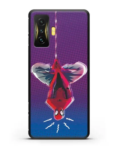 Чехол Человек-паук висит силиконовый для Xiaomi Poco F4 GT