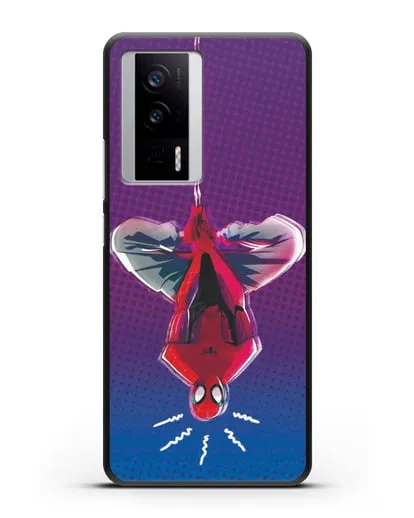 Чехол Человек-паук висит силиконовый для Xiaomi Poco F5 Pro