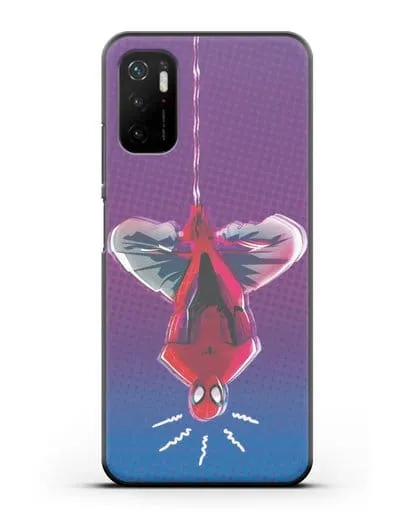 Чехол Человек-паук висит силиконовый для Xiaomi Poco M3 Pro