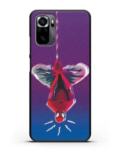 Чехол Человек-паук висит силиконовый для Xiaomi Poco M5s