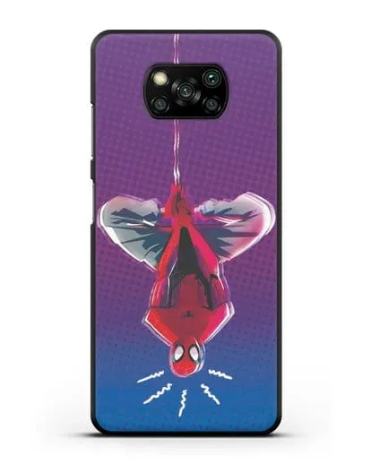 Чехол Человек-паук висит силиконовый для Xiaomi Poco X3