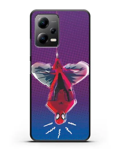 Чехол Человек-паук висит силиконовый для Xiaomi Poco X5