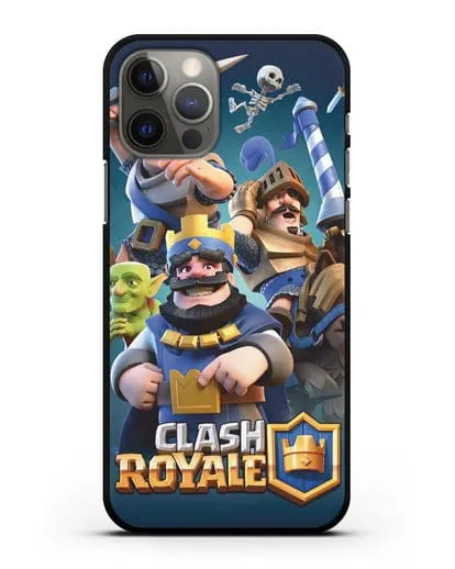 Чехол с принтом Клэш Рояль (Clash Royale) - Король и рыцари силиконовый для iPhone 12 Pro
