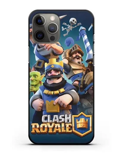 Чехол с принтом Клэш Рояль (Clash Royale) - Король и рыцари силиконовый для iPhone 12 Pro Max