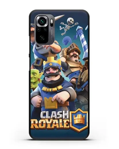 Чехол с принтом Клэш Рояль (Clash Royale) - Король и рыцари силиконовый для Xiaomi Poco M5s
