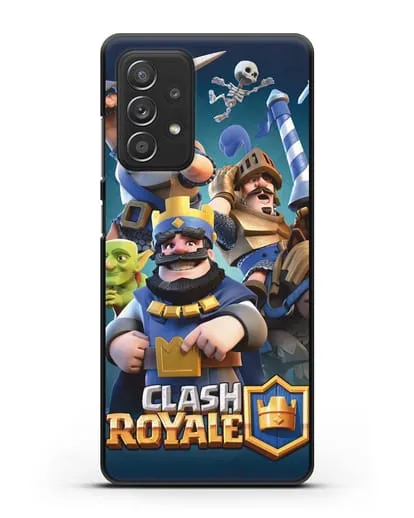Чехол с принтом Клэш Рояль (Clash Royale) - Король и рыцари силиконовый для Samsung Galaxy A53