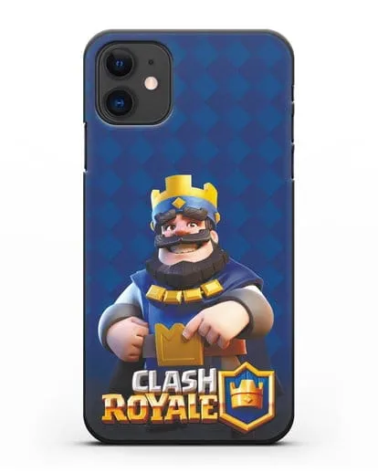 Чехол с принтом Клэш Рояль (Clash Royale) - Король силиконовый для iPhone 11