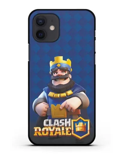 Чехол с принтом Клэш Рояль (Clash Royale) - Король силиконовый для iPhone 12