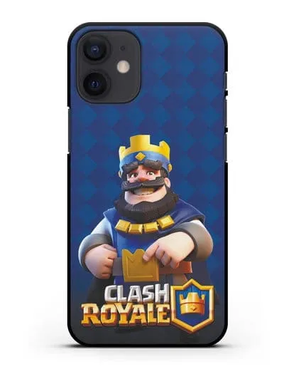Чехол с принтом Клэш Рояль (Clash Royale) - Король силиконовый для iPhone 12 mini