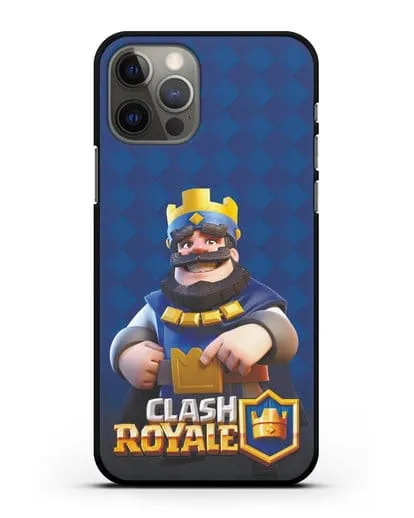 Чехол с принтом Клэш Рояль (Clash Royale) - Король силиконовый для iPhone 12 Pro