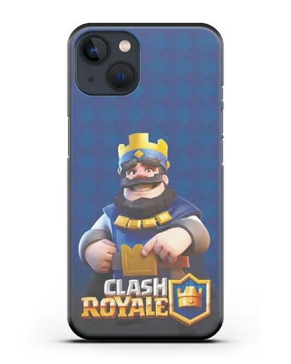 Чехол с принтом Клэш Рояль (Clash Royale) - Король силиконовый для iPhone 13 Mini