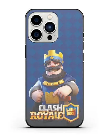 Чехол с принтом Клэш Рояль (Clash Royale) - Король силиконовый для iPhone 13 Pro