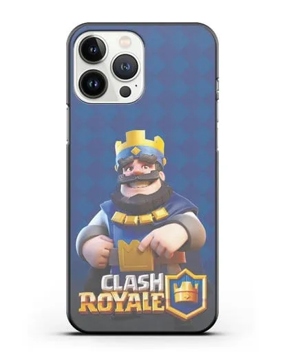 Чехол с принтом Клэш Рояль (Clash Royale) - Король силиконовый для iPhone 13 Pro Max