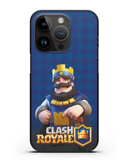Чехол с принтом Клэш Рояль (Clash Royale) - Король силиконовый для iPhone 14 Pro