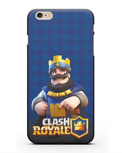 Чехол с принтом Клэш Рояль (Clash Royale) - Король силиконовый для iPhone 6s Plus