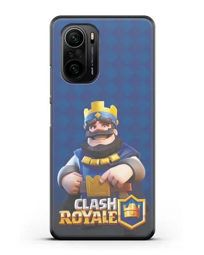 Чехол с принтом Клэш Рояль (Clash Royale) - Король силиконовый для Xiaomi Poco F3 Pro