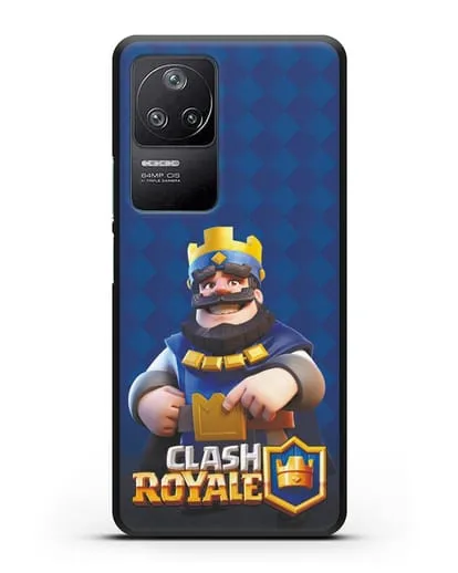 Чехол с принтом Клэш Рояль (Clash Royale) - Король силиконовый для Xiaomi Poco F4