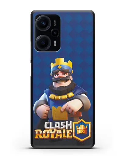 Чехол с принтом Клэш Рояль (Clash Royale) - Король силиконовый для Xiaomi Poco F5