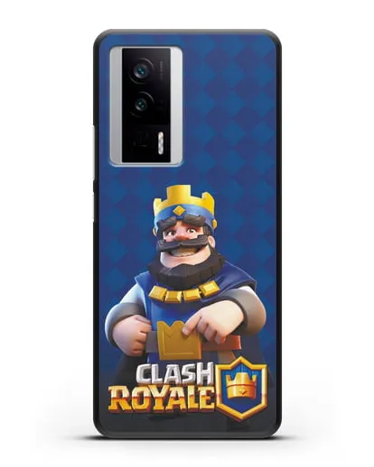 Чехол с принтом Клэш Рояль (Clash Royale) - Король силиконовый для Xiaomi Poco F5 Pro