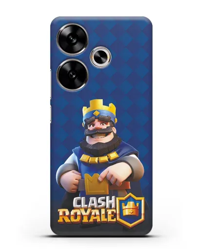 Чехол с принтом Клэш Рояль (Clash Royale) - Король силиконовый для Xiaomi Poco F6