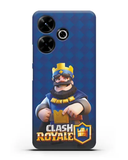 Чехол с принтом Клэш Рояль (Clash Royale) - Король силиконовый для Xiaomi Poco M6